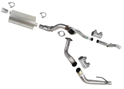 For Chevrolet Silverado 2019 2021 2022 2023 5.3L Weld On Muffler Dual Tail Pipe - Image 1 of 4