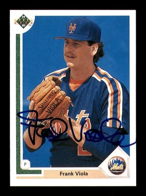 Frank Viola Autographed Signed 1991 Upper Deck Card #122 New York Mets - Image 1 of 2