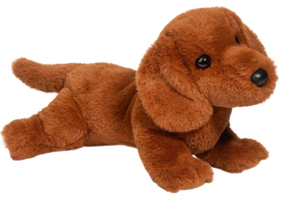 Delanie 12" Dachshund Douglas Peluche Animal Marrón Hot Dog Weiner Cachorro Foto 1 de 4