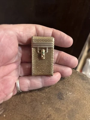 vintage mesh pill box container rhinestone - Image 1 of 3