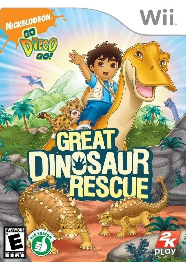 Go, Diego, Go Great Dinosaur Rescue - Nintendo  Wii Game COMPLETE NICE !! - Image 1 of 1