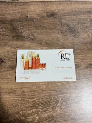 Arbonne RE9 Cuidado Avanzado de la Piel Anti Envejecimiento 6 Piezas Paquetes de Muestra .1 OZ Nuevo de Lote Antiguo Foto 1 de 4