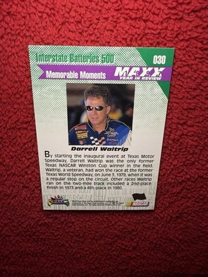 Vintage 1998 Darrell Waltrip Maxx Upper Deck Nascar Auto Trading Card 030 - Image 1 of 4