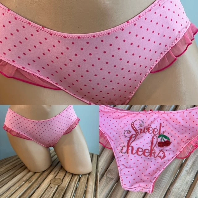 VINTAGE VICTORIAS SECRET SEXY LITTLE THINGS BIKINI PANTIES sz S - Image 1 of 1
