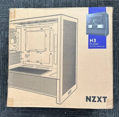 NZXT - H3 Flow Micro-ATX High-Airflow PC Case - Black - Image 1 of 4