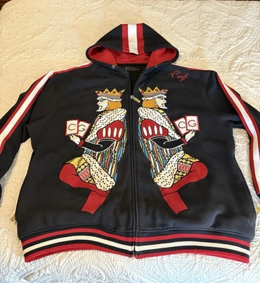 Sudadera con Capucha Coogi Kings Cremallera Completa De Colección Para Hombre Bordada Años 90 3 XL Foto 1 de 4