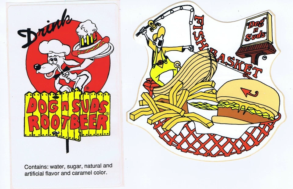 ВИНТАЖНЫЕ НАКЛЕЙКИ «СОБАКА» n SUDS — НАБОР ИЗ 2 — НОВЫЕ ИЗ СТАРЫХ ЗАПАСОВ - Изображение 1 из 1