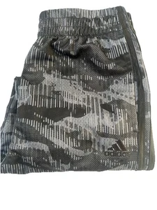adidas Youth Large (14-16) Heather Core Black/Gray Camouflage Print Joggers - Picture 1 of 7