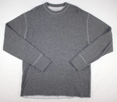 L.L. Bean Shirt Mens XL River Driver Wool Blend 2 Layer Thermal Crew Canada Gray - Image 1 of 4