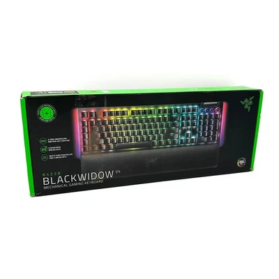 Razer BlackWidow V4 Gaming Tastatur 6 Macro Tasten Green Switches RGB DE - Bild 1 von 4