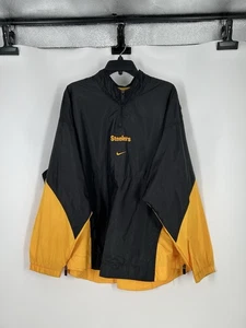 Giacca a vento vintage Nike Team Pittsburgh Steelers Center Swoosh anni 90 grande - Foto 1 di 7