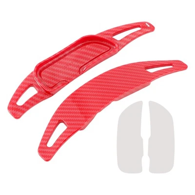 Carbon Look Steering Wheel Paddle Shifter Extension For Mercedes Benz AMG A1 Red - Image 1 of 4