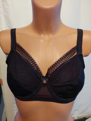 Damen Bh Schwarz Gr. 85 E mit Bügel Neu von bpc selection