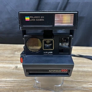Vintage POLAROID 660 Autofocus Instant Land Camera w/ Strap - Picture 1 of 9