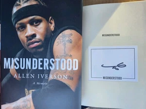 HANDSIGNIERT SIGNED Allen Iverson Misunderstanding A Memoir Book PHILLY SIXERS AUTO - Bild 1 von 3