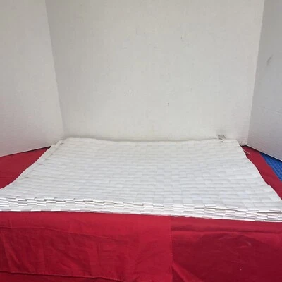 TAG Placemats, Woven White - Set of 6- Plastic ? New-19”x14” Estate Find - Image 1 of 4