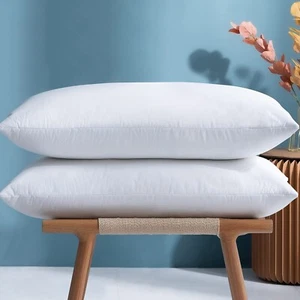 Luxus 2er-Pack Ungarische 5* Gänsefeder und Daunen nicht allergene Kissen Kissen - Bild 1 von 5