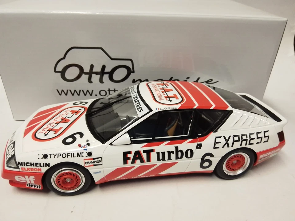 OTTOMOBILE OT1022 1 18 Alpine GTA Europa Cup White J. Gouhier 1987