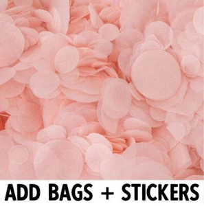 Biodegradable Wedding Confetti | Baby Pink | Circle Tissue Paper | 20g Bag - Picture 1 of 13