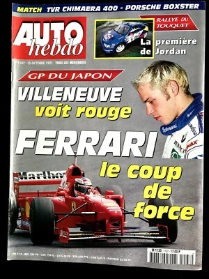AUTO HEBDO 1107 du 15/10/1997; Gp du Japon/ Rallye du Touquet; Jordan/ TVR Chima - Photo 1/2