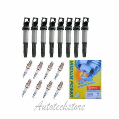 КАТУШКА ЗАЖИГАНИЯ для BMW E39 E46 E53 E60 E63 E66 комплект 8 B322 * 8 + 8 свеча зажигания IC183 - Изображение 1 из 4