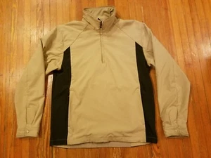 Nike Fit Storm Golf Fleece-Lined Tan Quarter Zip Pullover Men's Size M - Picture 1 of 3