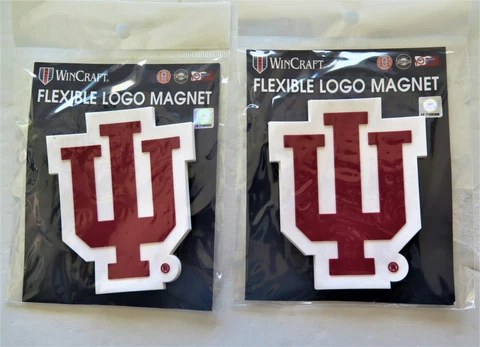 LOT OF TWO (2) INDIANA HOOSIERS, FLEXIBLE MAGNETS FROM WINCRAFT Cover