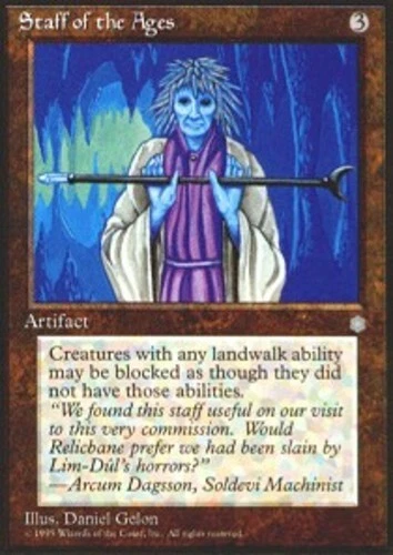 MTG - Staff of the Ages - Ice Age - NM, English Magic FLAT RATE SHIP - Image 1 of 1