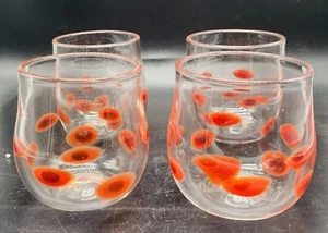 Studio Dot Art Glas Roly Poly Cocktailgläser 4er Set signiert - Bild 1 von 4