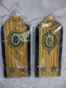BRAZILIAN ARMY BRIGADE GENERAL SHOULDER BOARD RANK PAD 50's - Picture 1 of 5