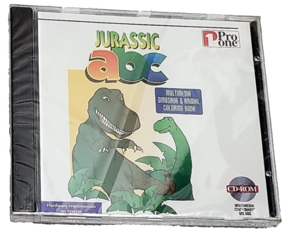 Jurassic ABC Educational (PC CD-ROM, ProOne) DOS/Windows NIP NEW Sealed - Image 1 of 2