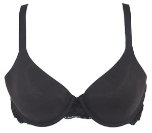 Sujetador Vanity Fair 75261 38C negro Sophia Contour cobertura completa forrado UW excelente estado - Imagen 1 de 4