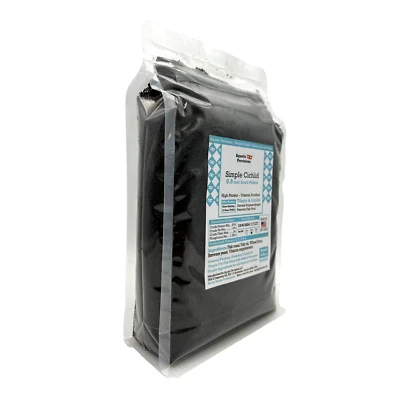 AQUATIC PROVISIONS Simple Cichlid 0.8mm Small Sinking Pellets High Protein Premium Fish Food