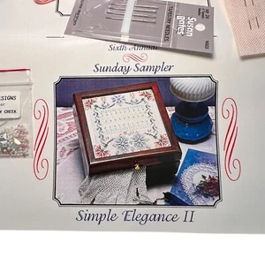 Stoney Creek Cross Stitch Kit Sunday Sampler Simple Elegance II Vintage 1997 - Picture 1 of 9