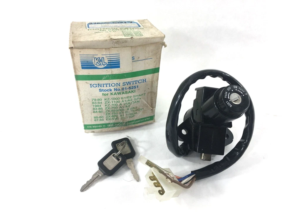 Interruptor de encendido Kawasaki GPZ550 ZX600 Foto 1 de 4