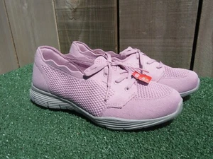 New Skechers Seager Knit Wide Fit Training Sneakers Shoes Lavender Pink Size 7.5 - Picture 1 of 8