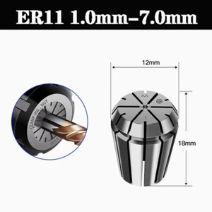ER11 1.0mm-7.0mm CNC Spring Collet Chuck Milling Lathe ER11 Metric Collet ER11 - Picture 1 of 15
