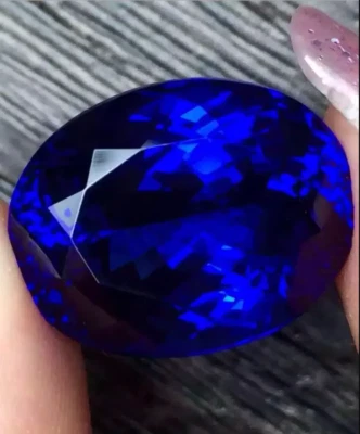 15x20mm Beauty ROYAL BLUE Tanzanite OVAL CUT 28.25CT AAAAA+ VVS1 LOOSE GEMSTONE - Image 1 of 4