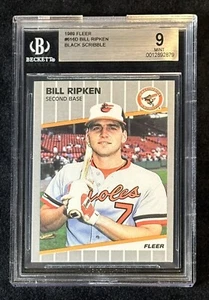 1989 Fleer #616 Bill Ripken BGS 9 (NEUWERTIG) - Baltimore Orioles - schwarz kribbeln - Bild 1 von 11