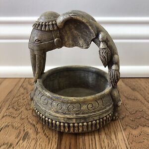 Small Basket Elephant Table Decoration Trinket Holder