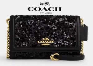 Coach Bag Damen brandneu 2024 Flap Clutch Umhängetasche - Bild 1 von 9