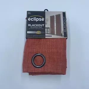 Eclipse 1pc Blackout Rowland Curtain Panel 52” by 84” Spice Thermaweave - Picture 1 of 10