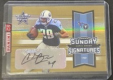 CHRIS BROWN 2005 ROOKIE & STARS SUNDAY SIGNATURES LONGEVITY AUTO /50 TITANS