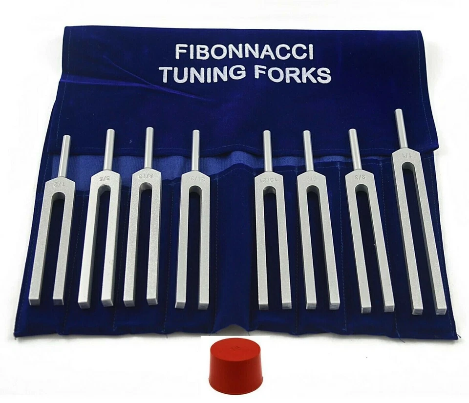 Juego de 8 diapasones Fibonacci de alto nivel con activador Foto 1 de 1