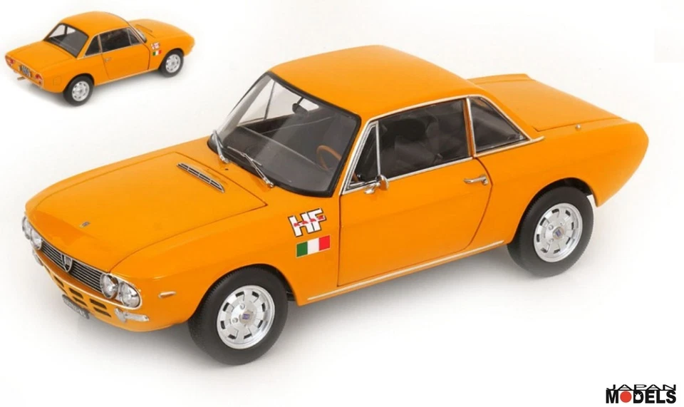 LANCIA FULVIA 1600 HF LUSSO 1971 ORANGE LIMITED 1000 Norev 187981 Die Cast 1/18