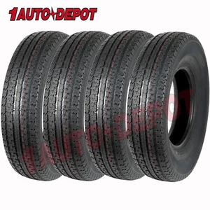 ST235/80R16 Trailer Tires 10 Ply Load Range E Radial Heavy Duty Tubeless 4Pcs - Picture 1 of 6