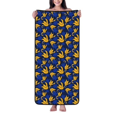 Los Angeles Rams Soft Coral Velvet Bath Towel Soft Travel Bath Towel 27x55in Cover