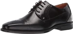 NEW Stacy Adams Powell Black Cap Toe Lace-up Oxford Dress Shoes - 13M - Picture 1 of 3