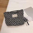 Pink Cosmetic Bag Black And White Organizer Bag Sweet Beauty Case  Women