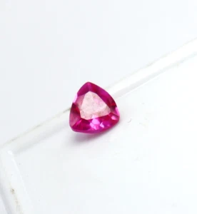 0.50 Ct Certified Loose Gemstone Natural Pink Spinel AAA+ Trillion Cut Spinel - Picture 1 of 6